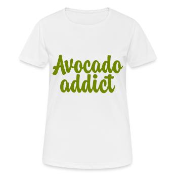 Avocado Addict - Frauen T-Shirt atmungsaktiv - Weiß - Vorne - AI Model Female 172 dark (172cm)