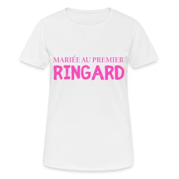Junggesellenabschied Humor Hochzeit - Frauen T-Shirt atmungsaktiv - Weiß - Vorne - AI Model Female 172 dark (172cm)