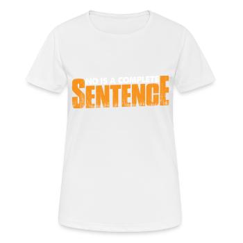 No Is A Complete Sentence 34 - Women's Breathable T-Shirt - white - Front - AI Model Female 172 dark (172cm)