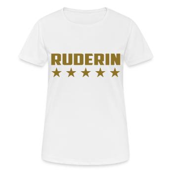 Rudern / Ruderer / Ruderin / Rudergerät / Boot - Frauen T-Shirt atmungsaktiv - Weiß - Vorne - AI Model Female 172 dark (172cm)