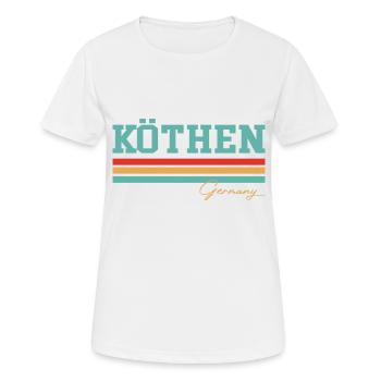 Köthen, Allemagne, Saxe - T-shirt respirant Femme - blanc - Devant - AI Model Female 172 dark (172cm)