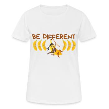 BE DIFFERENT Banana - Women's Breathable T-Shirt - white - Front - AI Model Female 172 dark (172cm)