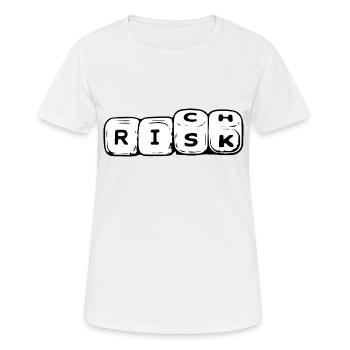 Risiko Reich Würfel Hustle Geschäftsleute Geld Bargeld Cool - Frauen T-Shirt atmungsaktiv - Weiß - Vorne - AI Model Female 172 dark (172cm)