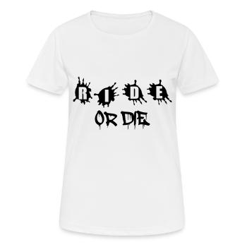 Ride or Die - Women's Breathable T-Shirt - white - Front - AI Model Female 172 dark (172cm)