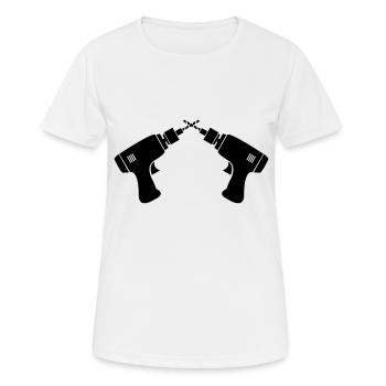 Drills - Women's Breathable T-Shirt - white - Front - AI Model Female 172 dark (172cm)