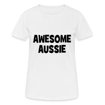 Australien génial - Australie - Australie - T-shirt respirant Femme - blanc - Devant - AI Model Female 172 dark (172cm)