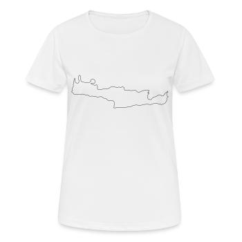Crete - Women's Breathable T-Shirt - white - Front - AI Model Female 172 dark (172cm)