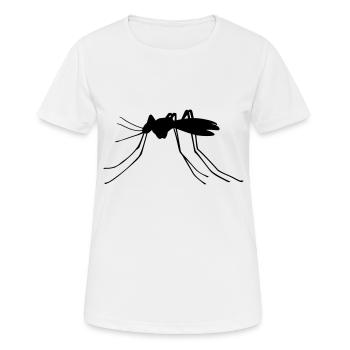 Moustique - T-shirt respirant Femme - blanc - Devant - AI Model Female 172 dark (172cm)