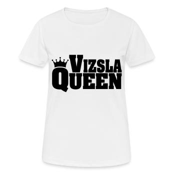 VIZSLA QUEEN Magyar Vizsla - Women's Breathable T-Shirt - white - Front - AI Model Female 172 dark (172cm)