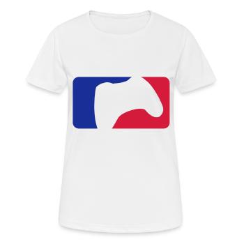PRO GAMER - T-shirt respirant Femme - blanc - Devant - AI Model Female 172 dark (172cm)