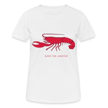 lobster - Frauen T-Shirt atmungsaktiv - Weiß - Vorne - AI Model Female 172 dark (172cm)