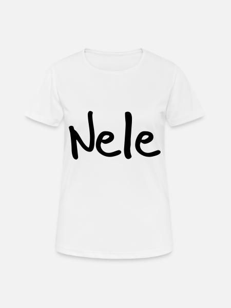 Nele - Women's Breathable T-Shirt - white
