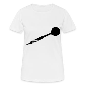 dart,dartscheibe,180,triple,dartpfeil,verein,steel - Frauen T-Shirt atmungsaktiv - Weiß - Vorne - AI Model Female 172 dark (172cm)