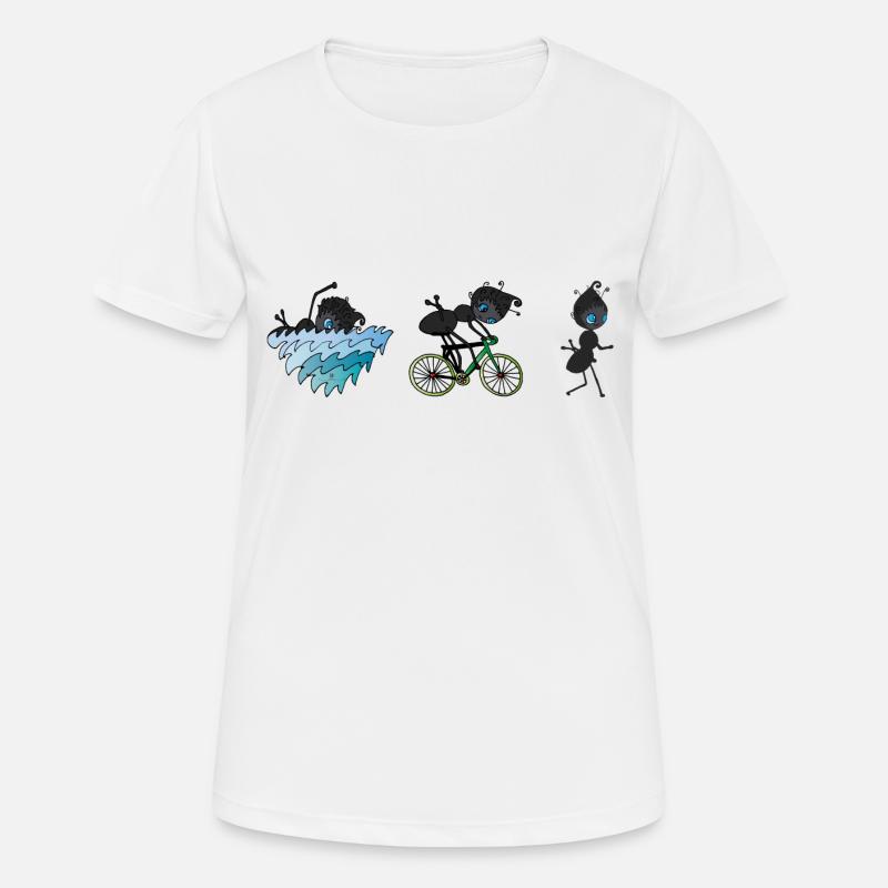 Triathlon ant - Women's Breathable T-Shirt - white