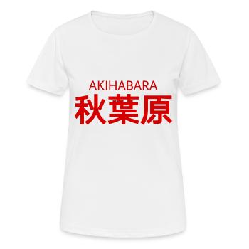 Akihabara Tokio Japan Reise reisen Urlaub Asien - Frauen T-Shirt atmungsaktiv - Weiß - Vorne - AI Model Female 172 dark (172cm)