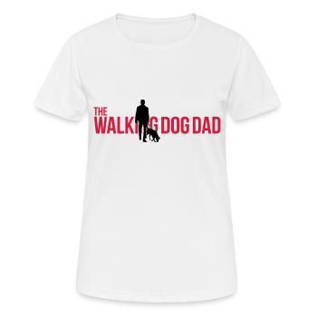 Le père chien qui marche - T-shirt respirant Femme - blanc - Devant - AI Model Female 172 dark (172cm)