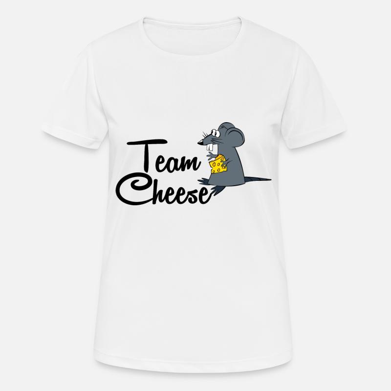 team cheese cheese mouse - Women's Breathable T-Shirt - white