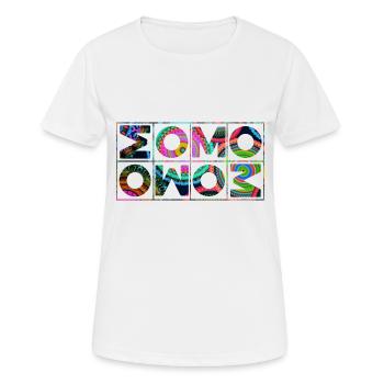 OM Mantra Mandala - Frauen T-Shirt atmungsaktiv - Weiß - Vorne - AI Model Female 172 dark (172cm)