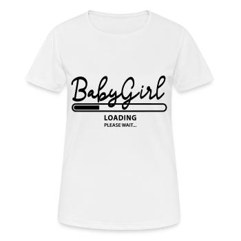 Chargement de bébé fille - T-shirt respirant Femme - blanc - Devant - AI Model Female 172 dark (172cm)