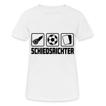 Schiedsrichter - Frauen T-Shirt atmungsaktiv - Weiß - Vorne - AI Model Female 172 dark (172cm)