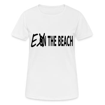 EX ON THE BEACH - Women's Breathable T-Shirt - white - Front - AI Model Female 172 dark (172cm)