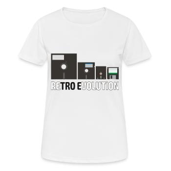 Jeu de disquettes (4) - T-shirt respirant Femme - blanc - Devant - AI Model Female 172 dark (172cm)