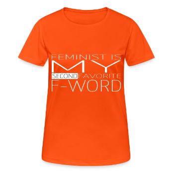gay sexy smash the patriarchy womens face lgbtq - Women's Breathable T-Shirt - neon orange - Front - AI Model Female 172 dark (172cm)