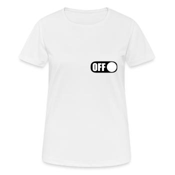 Éteint allumé - T-shirt respirant Femme - blanc - Devant - AI Model Female 172 dark (172cm)