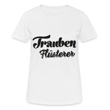 Winzer Traubenflüsterer Winzerin Wein Weinhandel - Frauen T-Shirt atmungsaktiv - Weiß - Vorne - AI Model Female 172 dark (172cm)