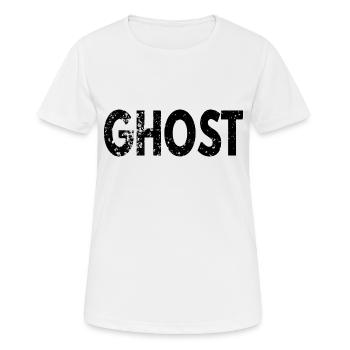 GHOST grunge look - FANTÔME - T-shirt respirant Femme - blanc - Devant - AI Model Female 172 dark (172cm)
