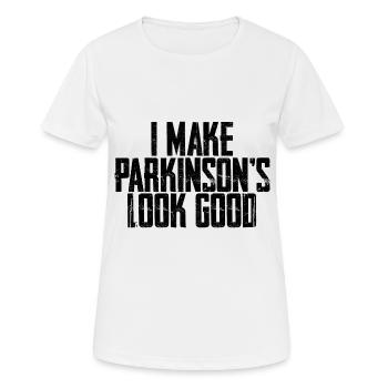 I Make Parkinson's Look Good - Frauen T-Shirt atmungsaktiv - Weiß - Vorne - AI Model Female 172 dark (172cm)