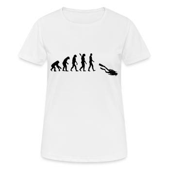 Diving Dive Dive - Women's Breathable T-Shirt - white - Front - AI Model Female 172 dark (172cm)