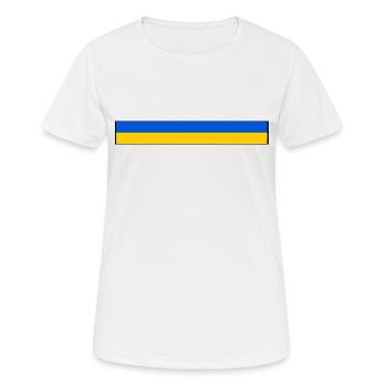 Ukraine - T-shirt respirant Femme - blanc - Devant - AI Model Female 172 dark (172cm)
