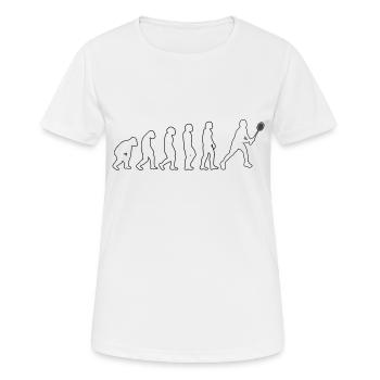Joueur de badminton Fan de badminton Badminton Badminton Badminton - T-shirt respirant Femme - blanc - Devant - AI Model Female 172 dark (172cm)