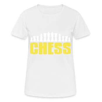 Awesome Chess Design For Chess Players T-Shirt - Frauen T-Shirt atmungsaktiv - Weiß - Vorne - AI Model Female 172 dark (172cm)