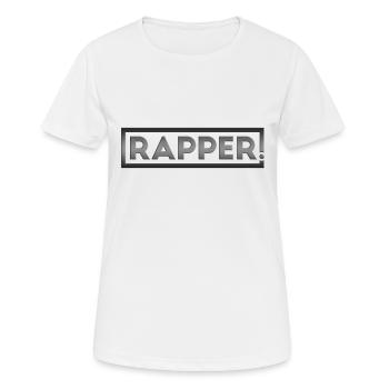 Rapper - Women's Breathable T-Shirt - white - Front - AI Model Female 172 dark (172cm)