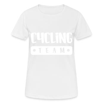 Cycling Team - Women's Breathable T-Shirt - white - Front - AI Model Female 172 dark (172cm)