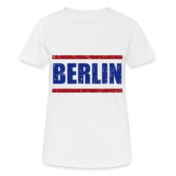 Berlin - T-shirt respirant Femme - blanc - Devant - AI Model Female 172 dark (172cm)