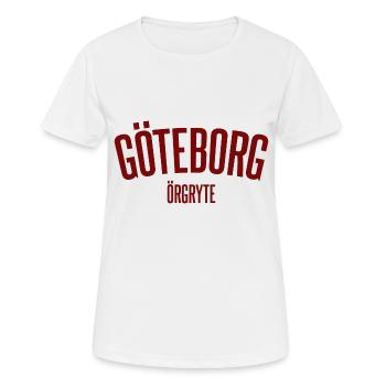 Göteborg Nous n’abandonnons jamais - T-shirt respirant Femme - blanc - Devant - AI Model Female 172 dark (172cm)