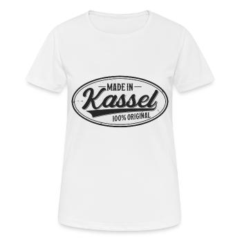 Kassel Original - Frauen T-Shirt atmungsaktiv - Weiß - Vorne - AI Model Female 172 dark (172cm)