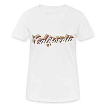 Jahrgang Kalifornien - Frauen T-Shirt atmungsaktiv - Weiß - Vorne - AI Model Female 172 dark (172cm)