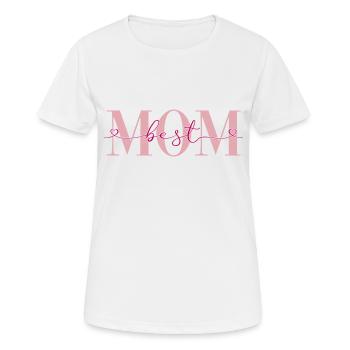 Meilleur cadeau de fête des mères Mother Family Heart - T-shirt respirant Femme - blanc - Devant - AI Model Female 172 dark (172cm)