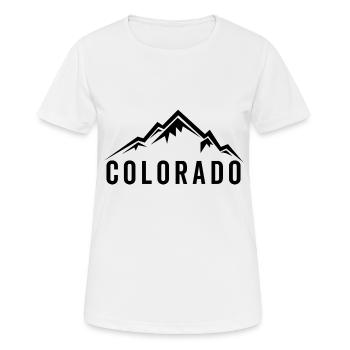 Colorado - Frauen T-Shirt atmungsaktiv - Weiß - Vorne - AI Model Female 172 dark (172cm)