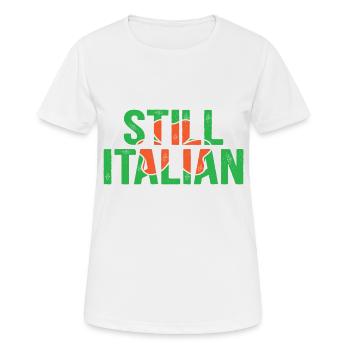 Still Italian - Frauen T-Shirt atmungsaktiv - Weiß - Vorne - AI Model Female 172 dark (172cm)