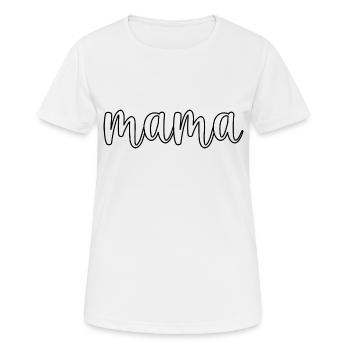 Maman - T-shirt respirant Femme - blanc - Devant - AI Model Female 172 dark (172cm)