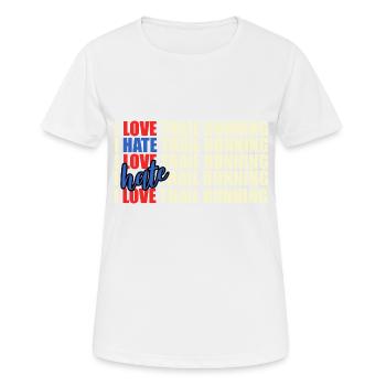Trail Runner Running Jogging Jogger I Gift - Women's Breathable T-Shirt - white - Front - AI Model Female 172 dark (172cm)