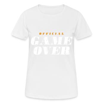 Citation Game Over - T-shirt respirant Femme - blanc - Devant - AI Model Female 172 dark (172cm)