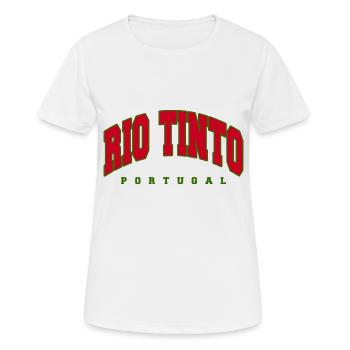 Rio Tinto - Frauen T-Shirt atmungsaktiv - Weiß - Vorne - AI Model Female 172 dark (172cm)