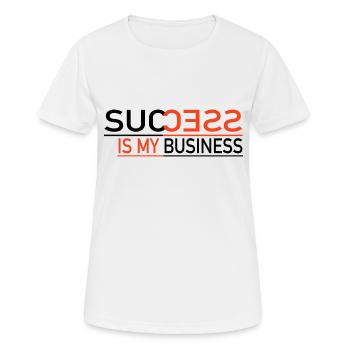 Success is my business - Frauen T-Shirt atmungsaktiv - Weiß - Vorne - AI Model Female 172 dark (172cm)