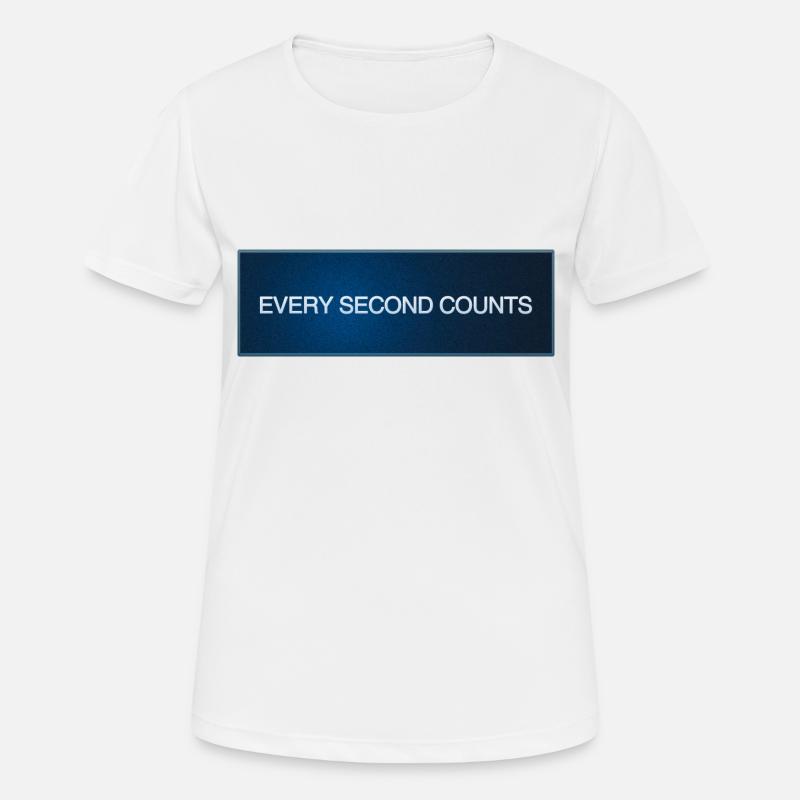 Every Second Counts - T-shirt respirant Femme - blanc